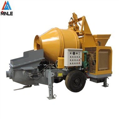 পাম্প সহ পোর্টেবল ডিজেল কংক্রিট মিক্সার